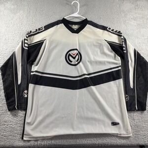 VINTAGE Y2K Mission Roller Hockey Jersey XL White Black Mesh Inline Streetwear